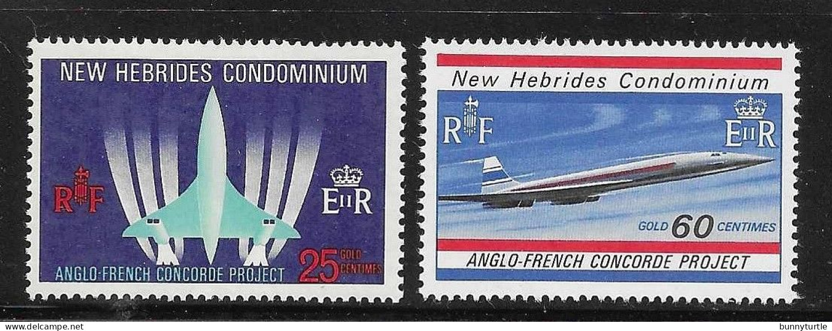 New Hebrides British 1968 Concorde Airliner Airplane MNH - Nuevos