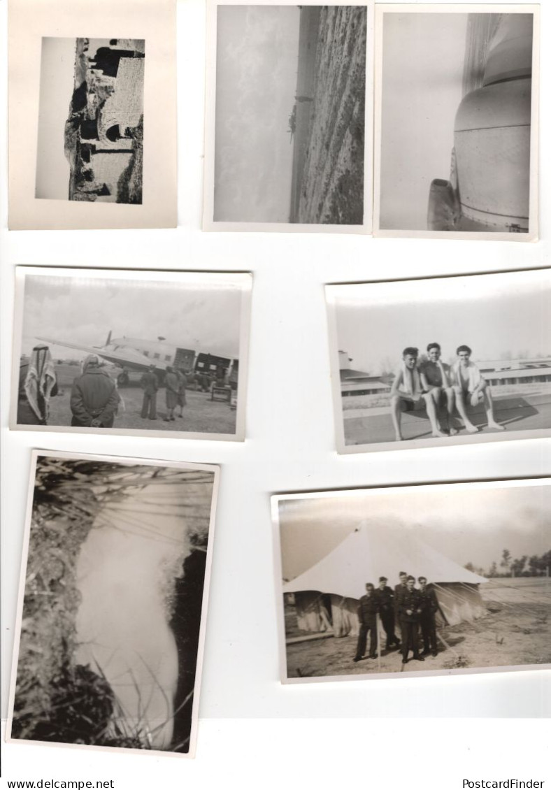 Mafraq Middle East Arabic Vintage 1950s Military Plane Photo S - Collections & Lots