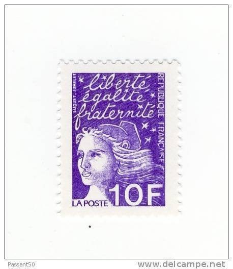 Luquet 10fr Violet YT 3099 Au Type II. Pas Courant Et Peu Proposé, Voir Le Scan. Cote Maury N° 3084 II : 12 €. - Neufs