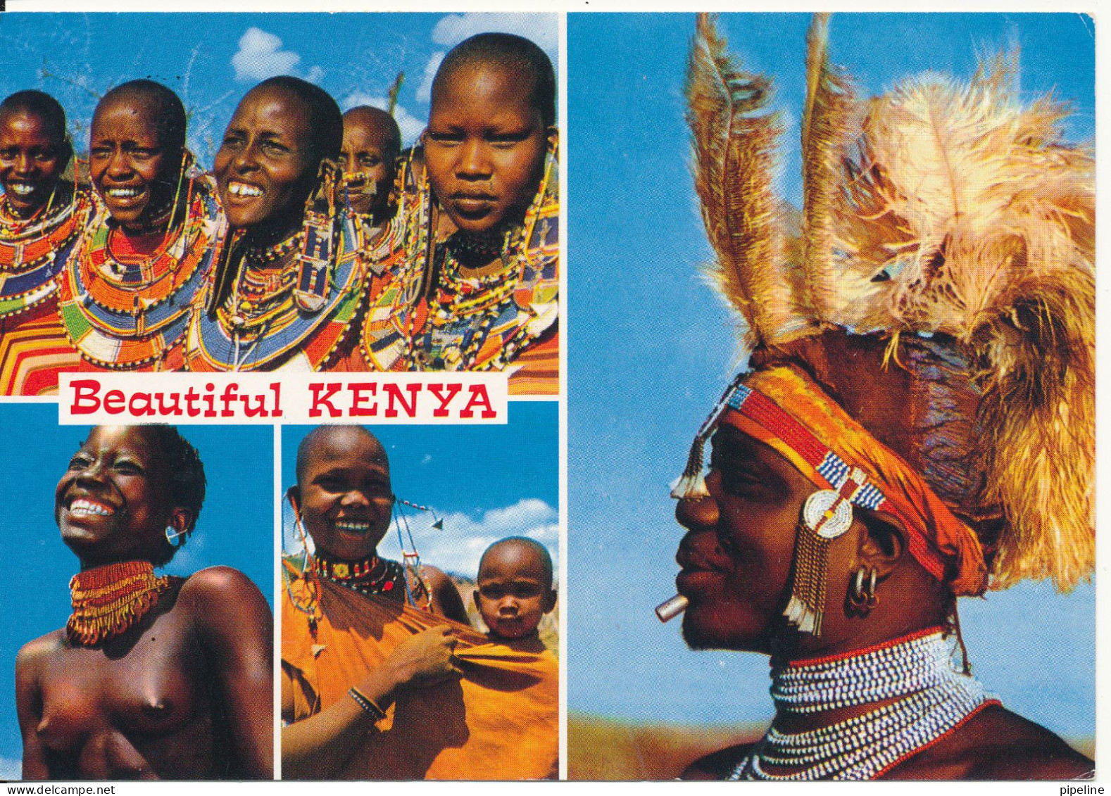 Kenya Postcard Sent To Denmark 23-3-1992 (Beautiful Kenya) - Namibië