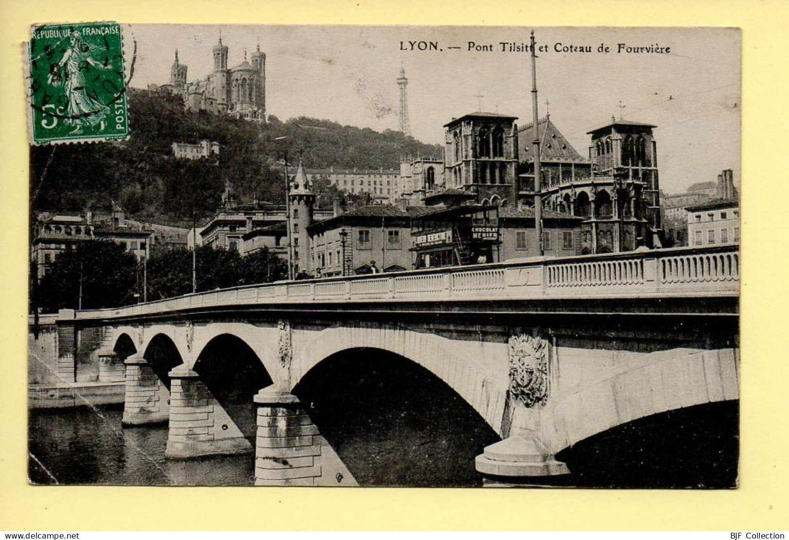 69. LYON (5) Pont Tilsitt Et Coteau De Fourvière (voir Scan Recto/verso) - Lyon 5