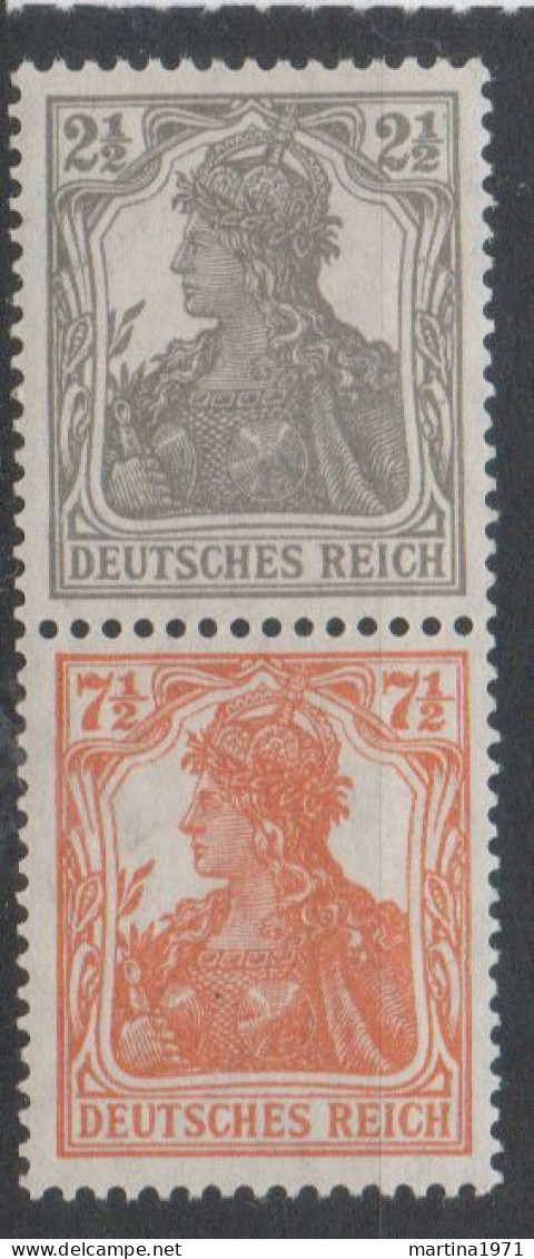 Z186/ Deutsches Reich Zusammendruck S11a Geprüft Infla Berlin Postfrisch/ ** - Carnets & Se-tenant