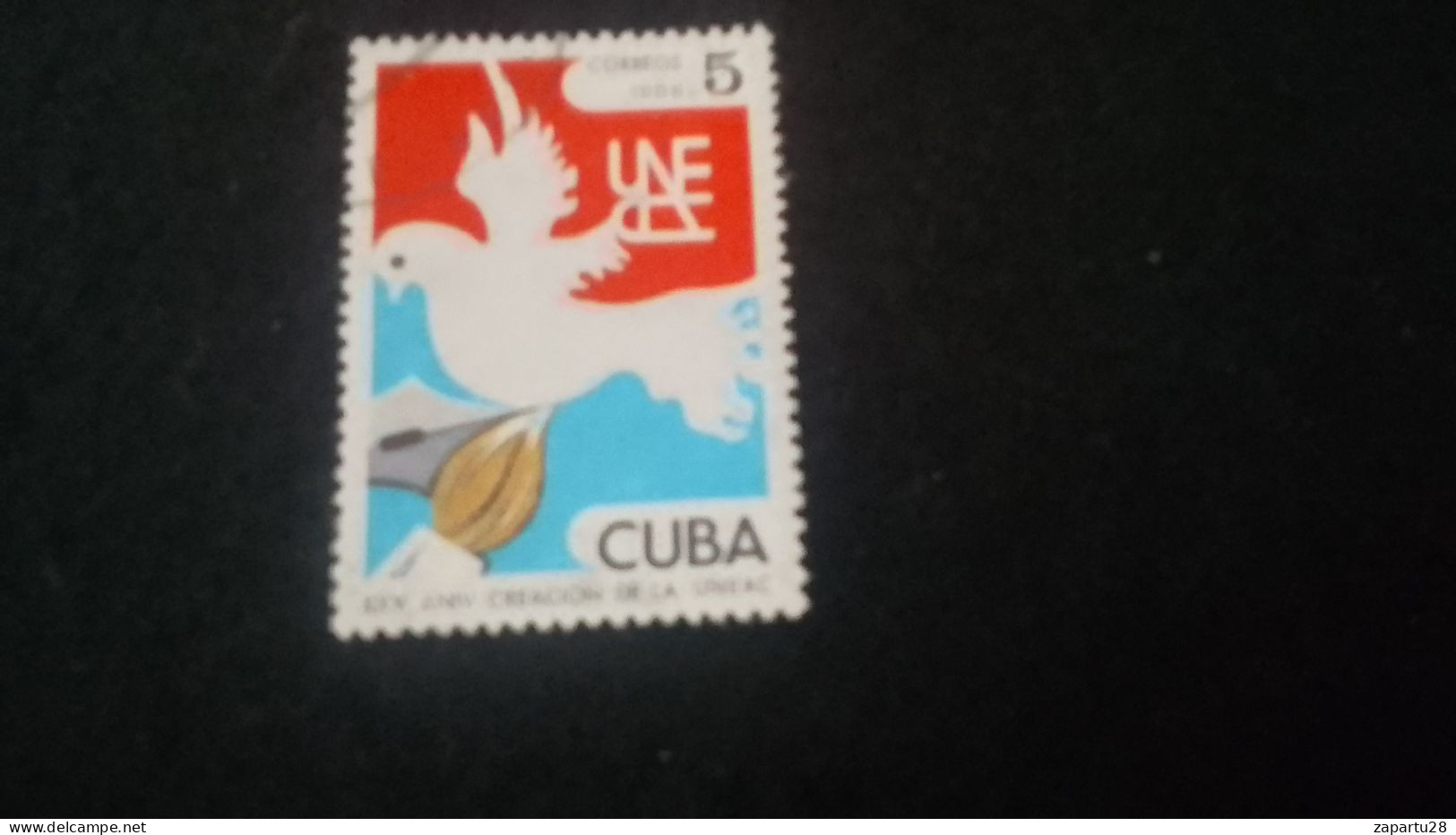 CUBA- 1980-90   5  C.     DAMGALI - Oblitérés