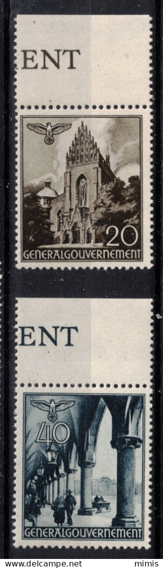 POLOGNE    Gouvernement Général  1940    N° 58-59-60-63-64-65-67** Sans Charnière + BDF - Gobierno General