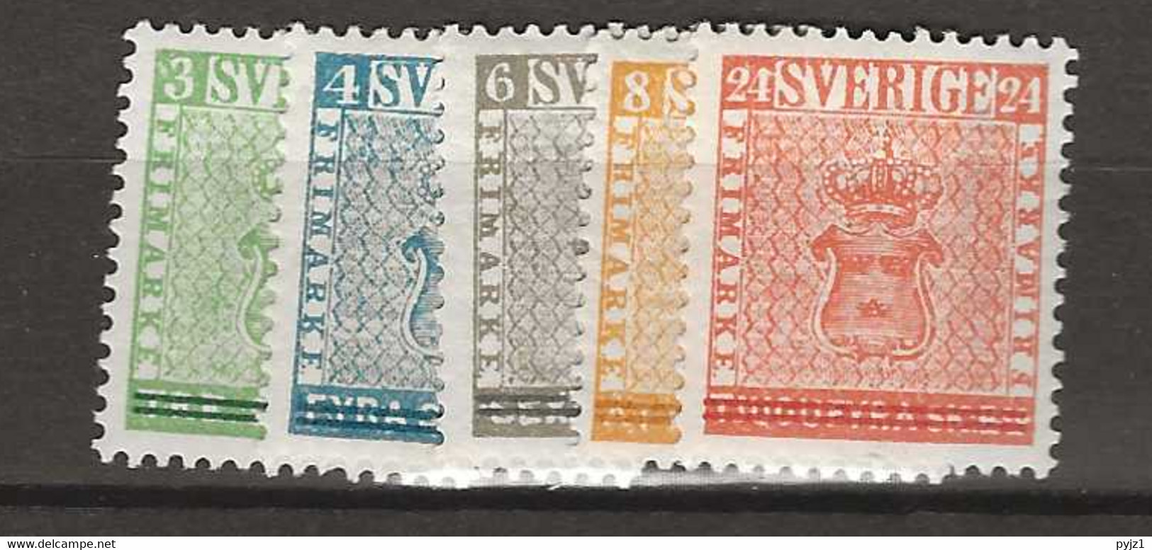 1955 MNH Sweden, Mi 406-10 Postfris** - Neufs