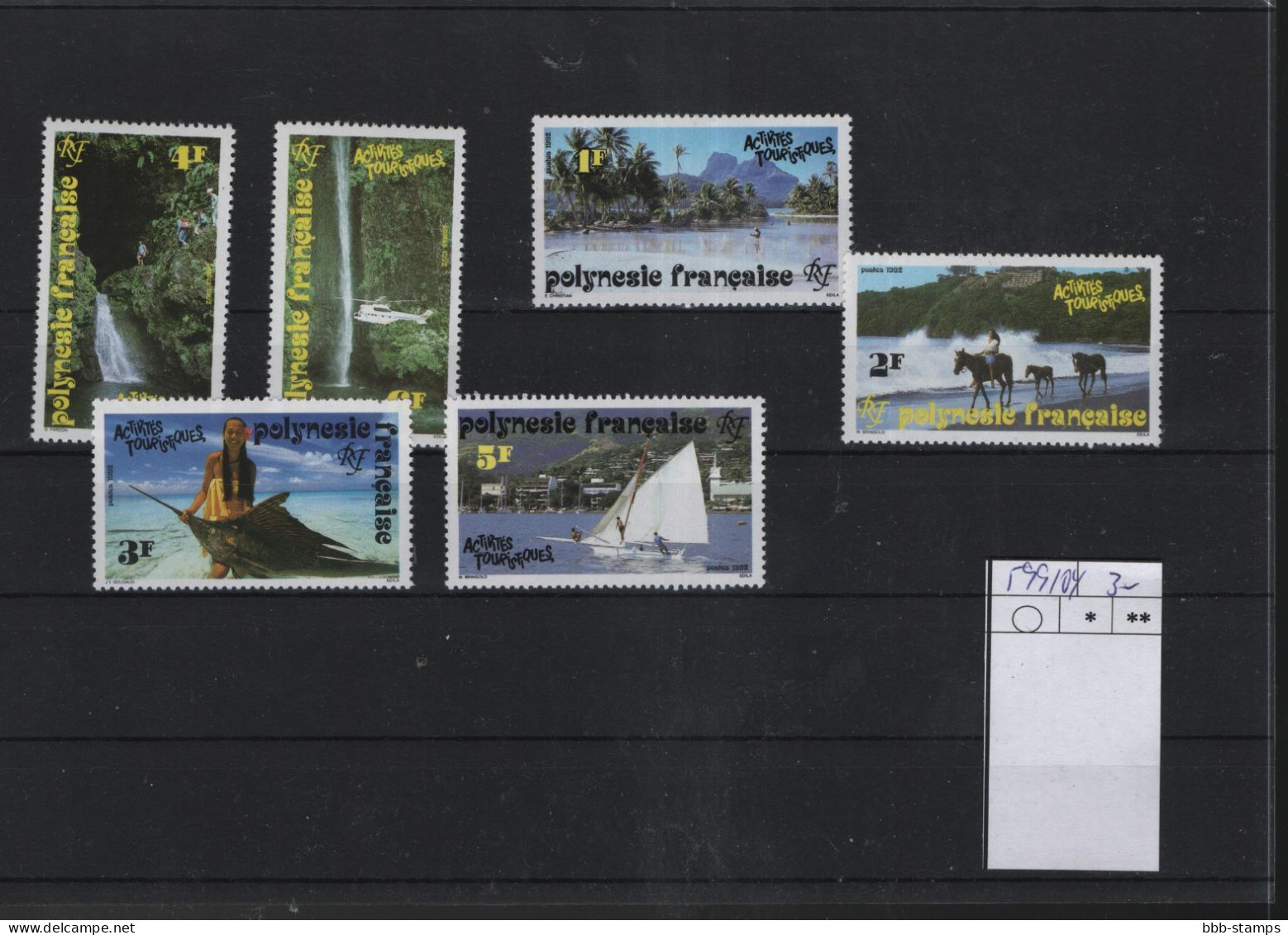 Französisch Polynesien Michel Cat.No. Mnh/**  599/604 - Ungebraucht