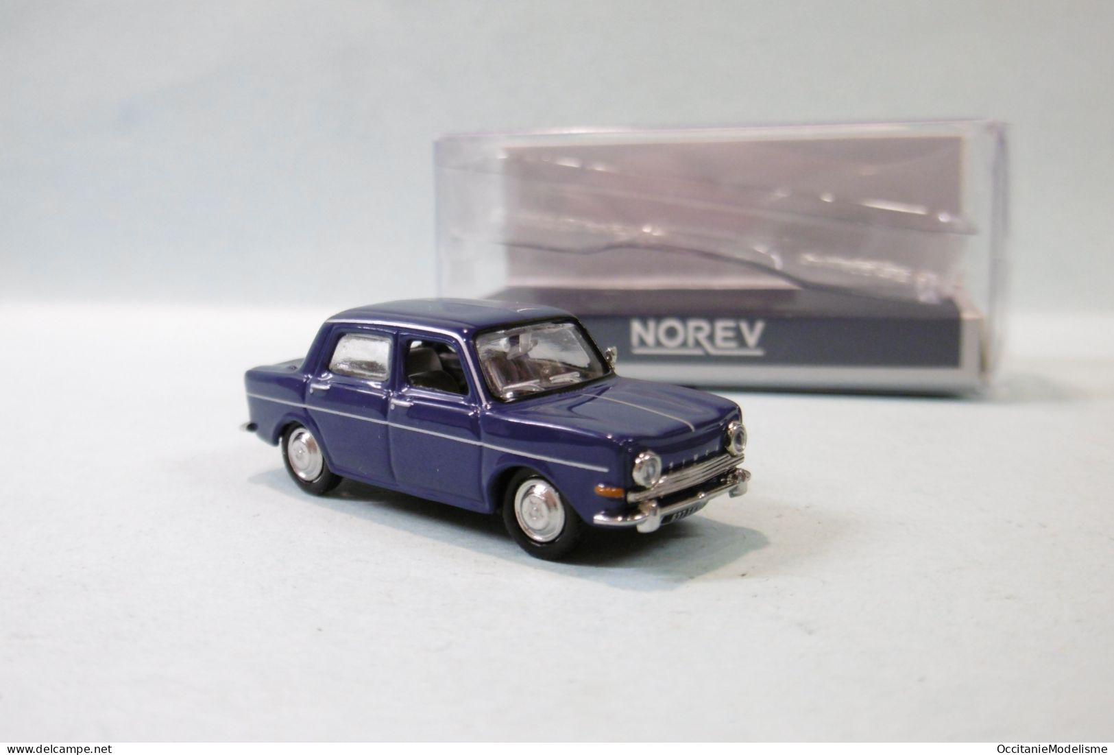 Norev - SIMCA 1000 GLS 1968 Bleu Réf. 571097 Neuf NBO HO 1/87 - Strassenfahrzeuge