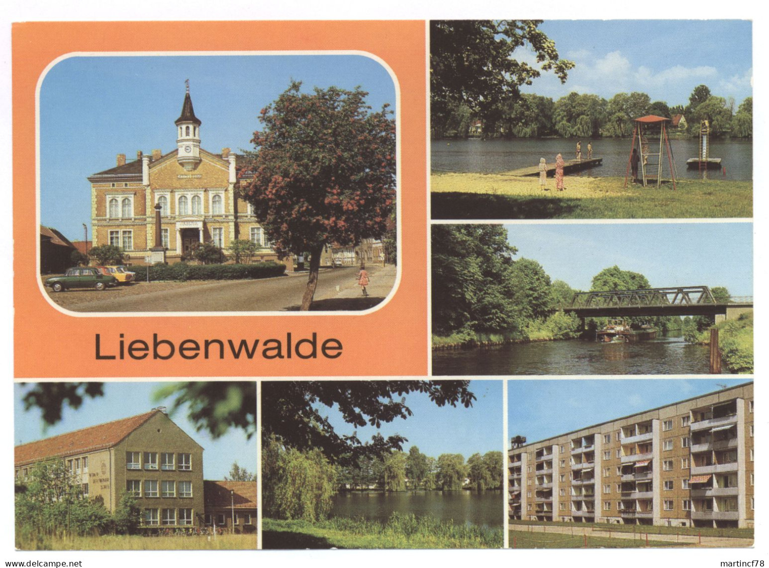 O-1408 Liebenwalde Kr. Oranienburg Rathaus Am Markt Freibad Am Mühlensee ... - Oranienburg