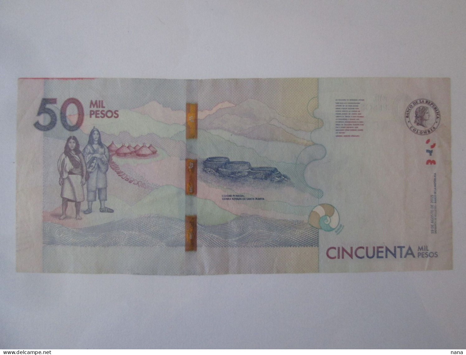 Colombia 50000 Pesos 2015 Banknote Gabriel Garcia Marquez(Nobel Prize 1982),see Pictures - Colombia