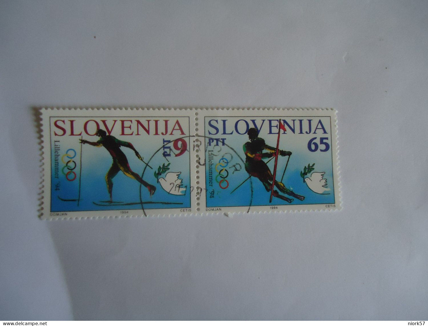 SLOVENIA PAIR    SPORT OLYMPIC GAMES LILLEHAMMER 94 SKIERS - Hiver 1994: Lillehammer