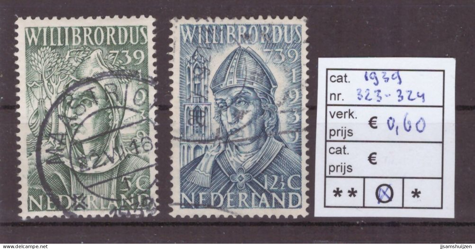 Netherlands Stamps Used 1939,  NVPH Number 323-324, See Scan For The Stamps - Gebraucht