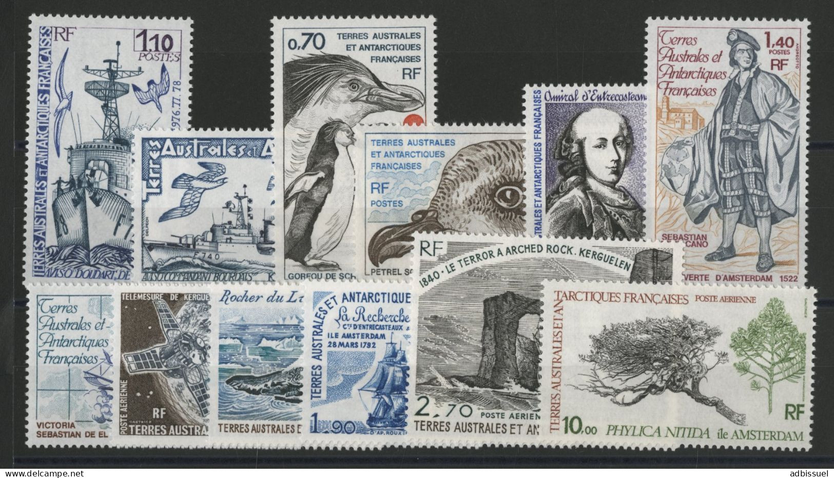 TAAF Année Complète 1979 Cote 28,50 € N° 79 à 85 + PA 56 à 60 Neufs Sans Charnière ** (MNH) Qualité TB - Full Years