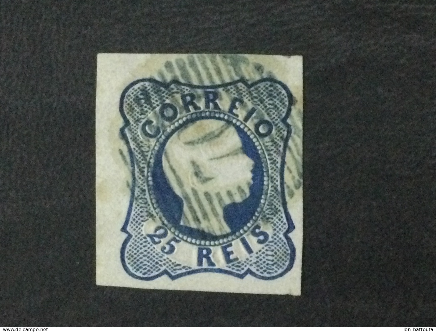 PORTUGAL. Af. 6º. Die I 1855. 25rs Blue Very Good Margins. Cancelled "70’’, VF-XF. - Oblitérés