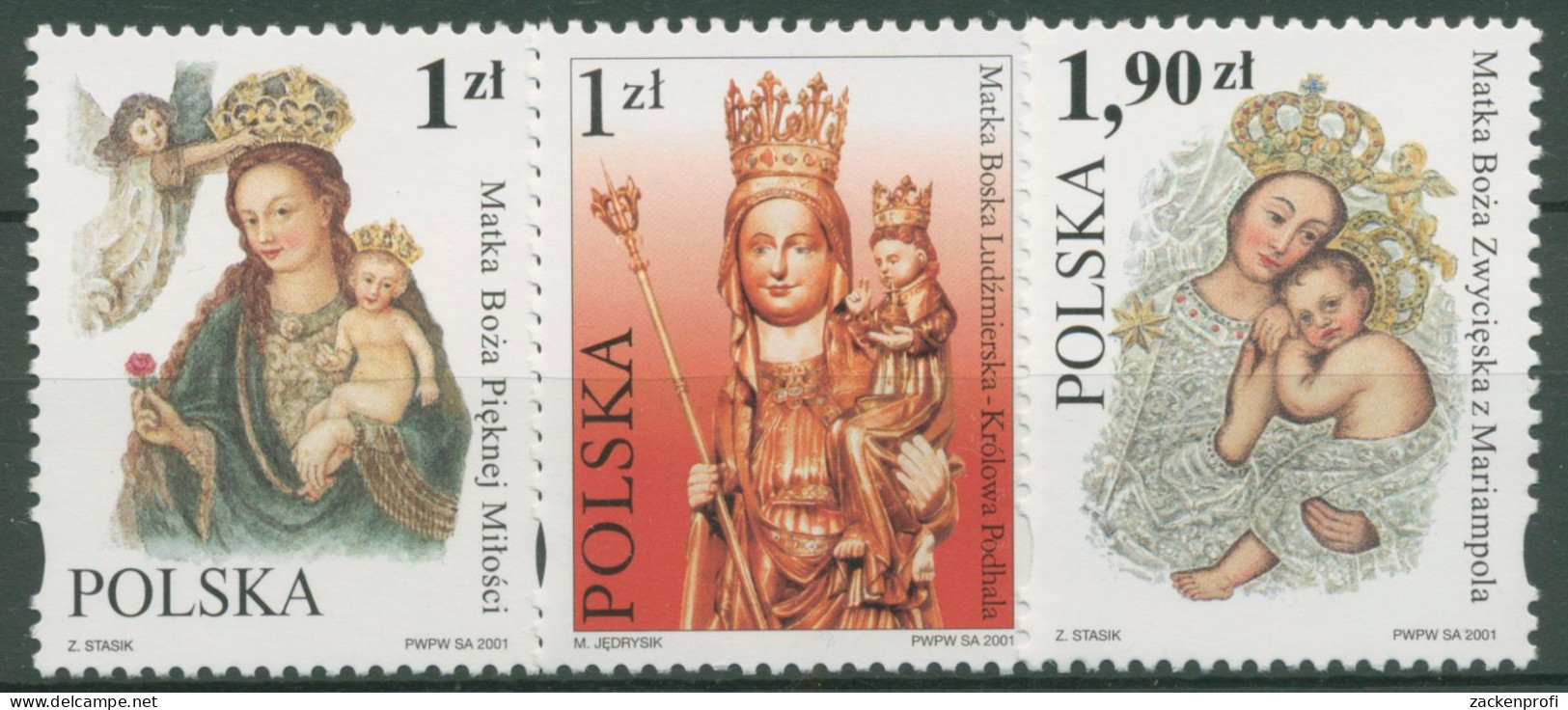 Polen 2001 Marienheiligtümer 3904/06 Postfrisch - Nuevos