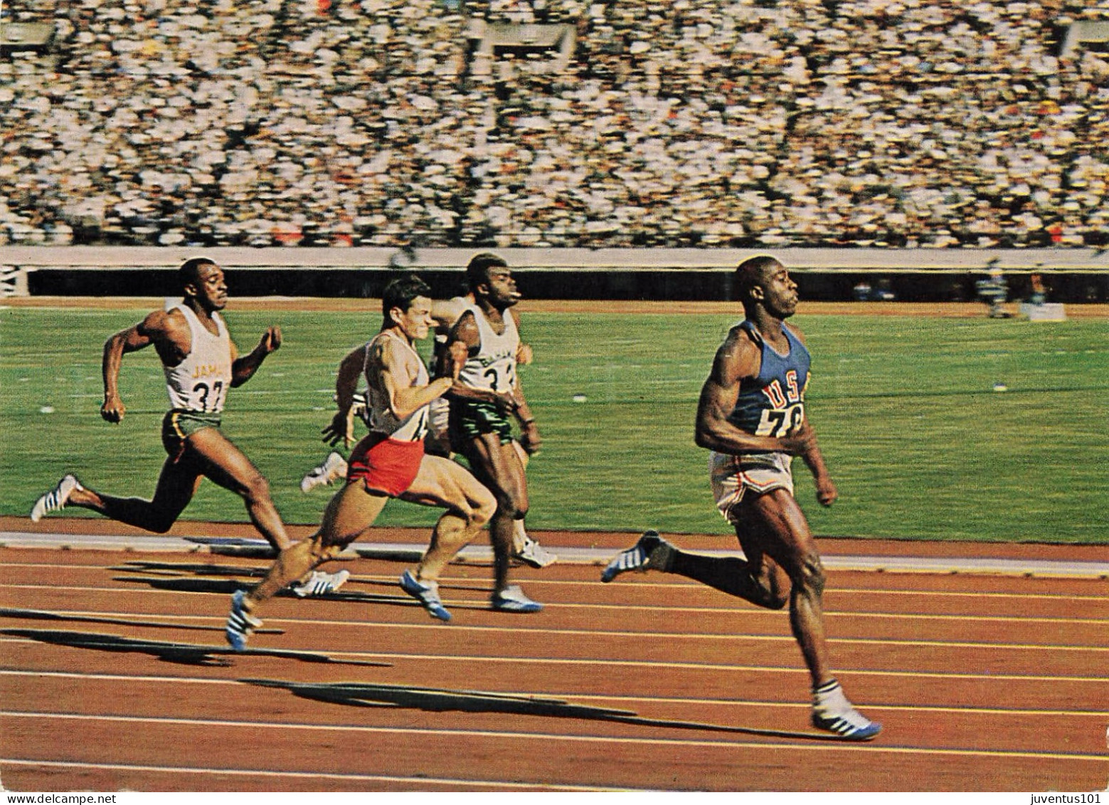 CPSM Athlétisme-Phénoménal Running Of America's Bob Hayes-Timbre-RARE    L2802 - Atletiek