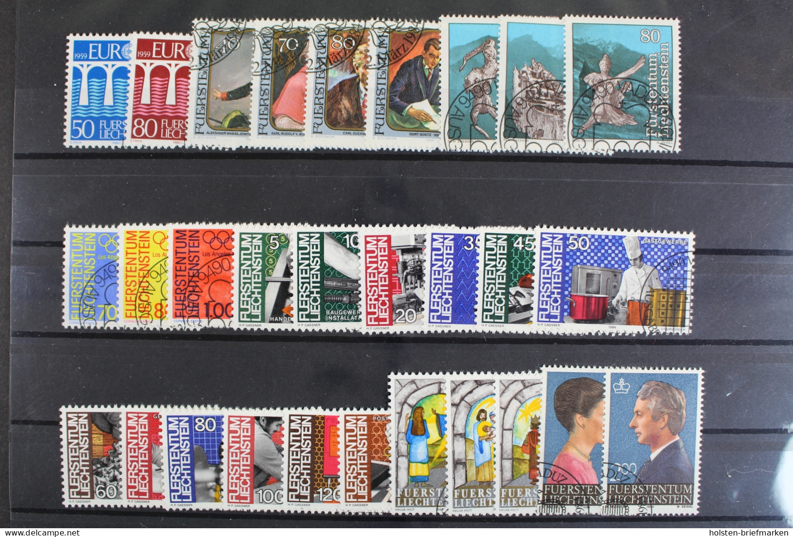 Liechtenstein, MiNr. 837-865, Jahrgang 1984, Gestempelt - Annate Complete