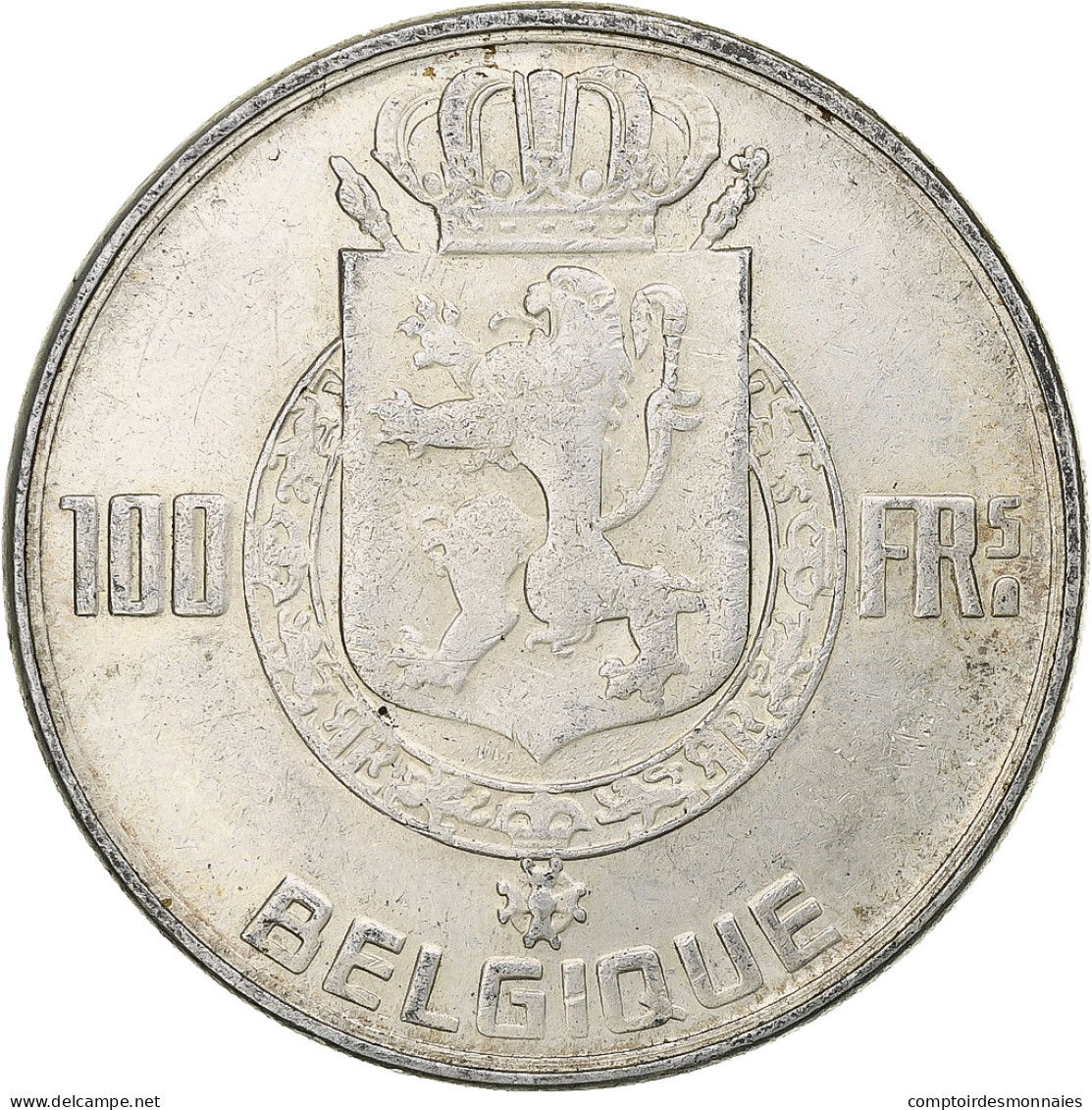 Belgique, Régence Prince Charles, 100 Francs, 1949, Bruxelles, Argent, TTB - 100 Franc