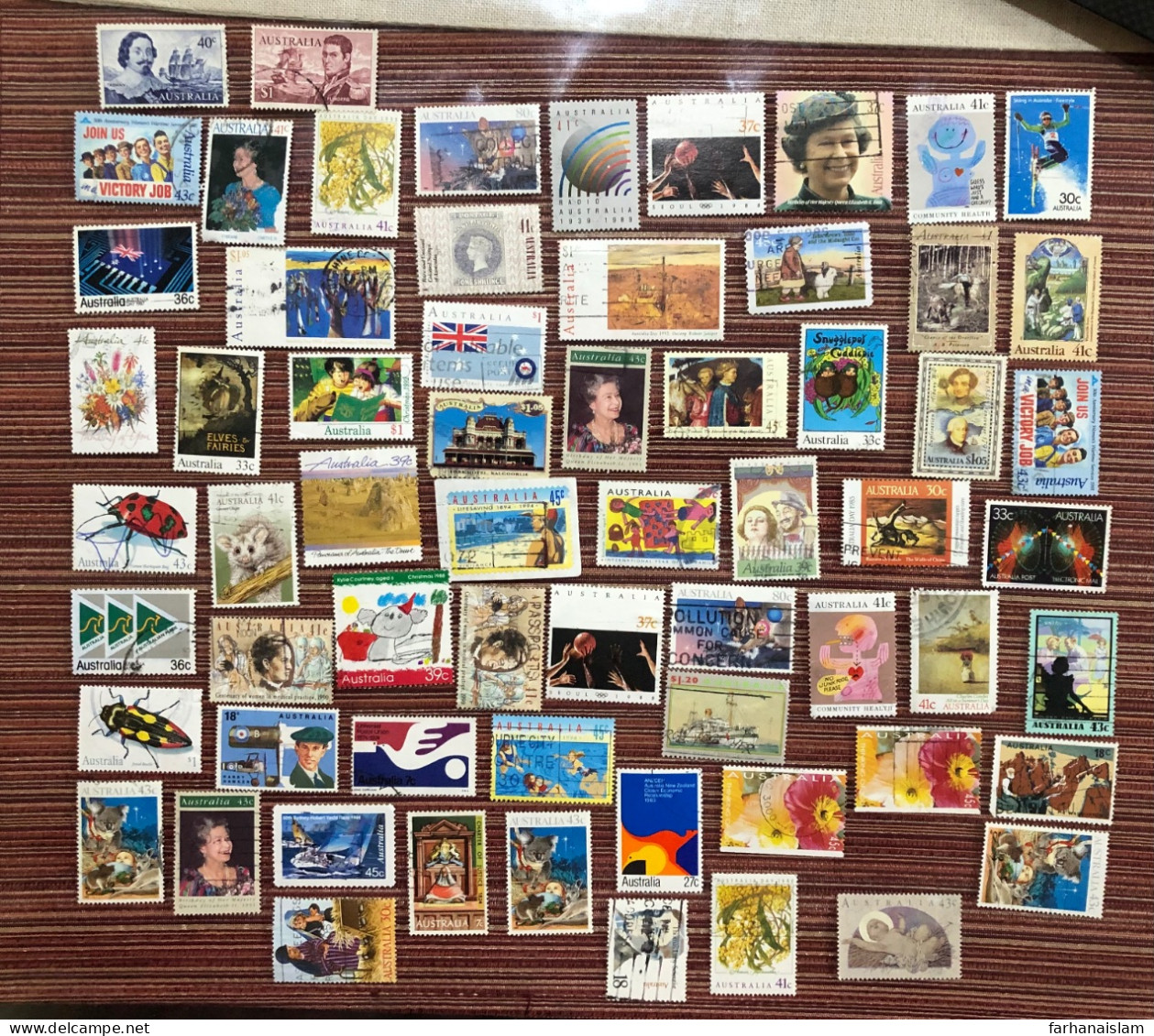 Australia Used Stamp Collection Commemorative Definitive $5 $2 Others - Used Stamps