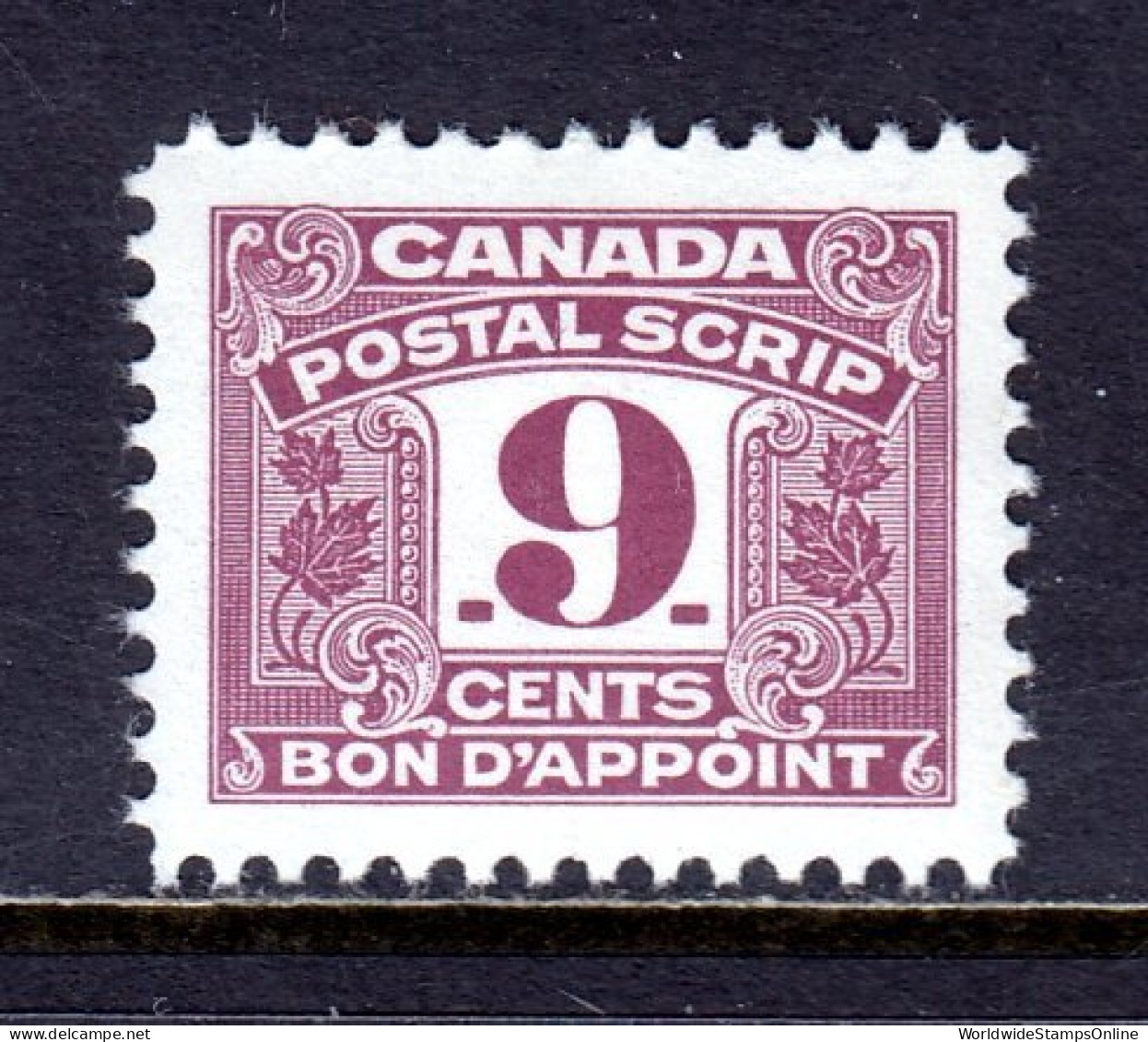 Canada - Van Dam #FPS49 - MNH - Fingerprint On Reverse - CV $18 - Fiscaux