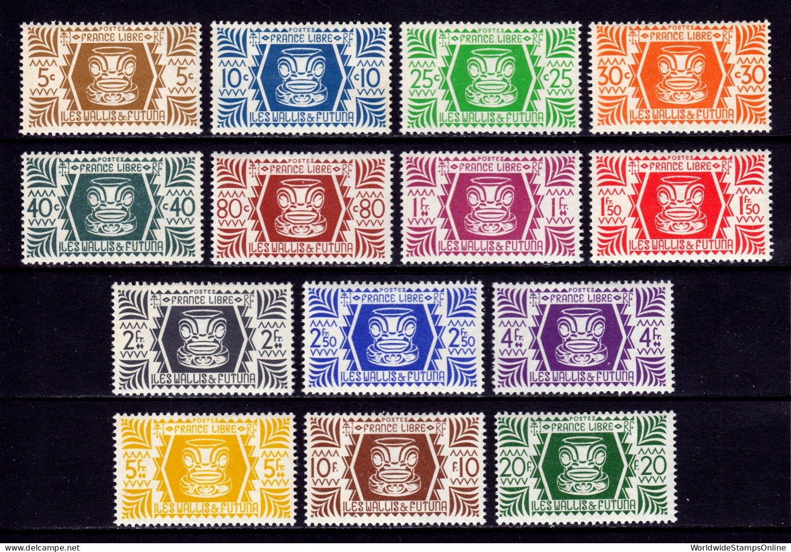 Wallis And Futuna - Scott #128-140 - MH - SCV $12 - Nuovi