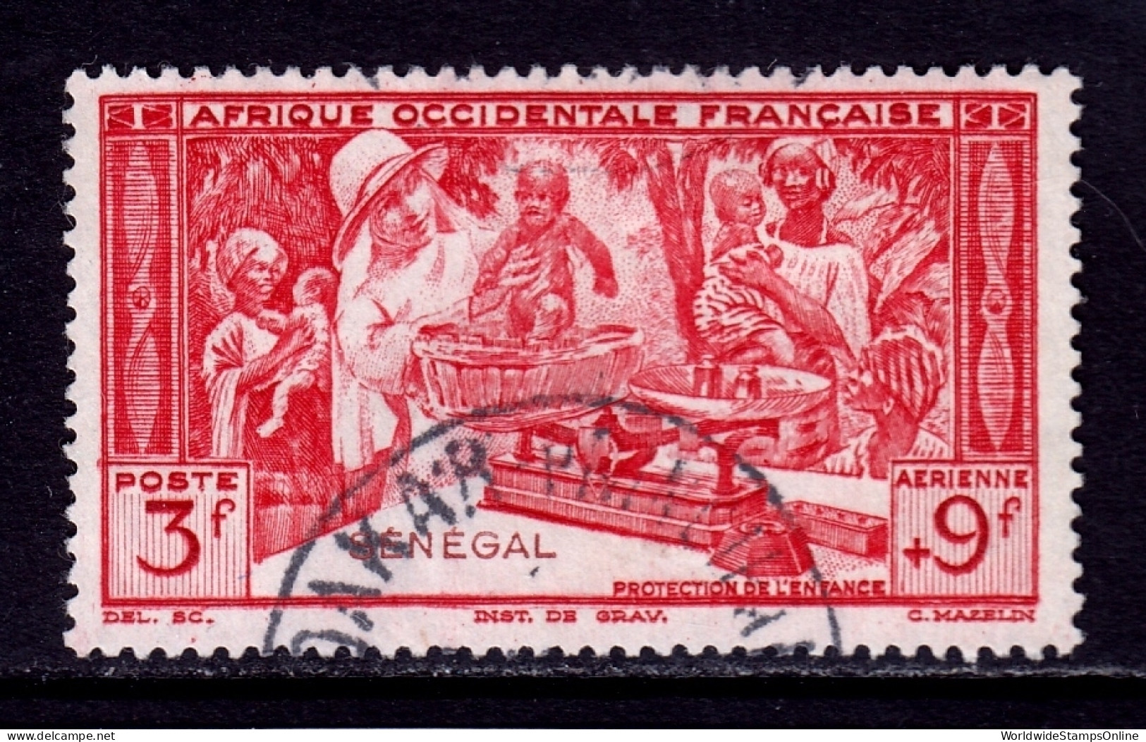 Senegal - Scott #CB4 - Used - SCV $6.50 - Poste Aérienne