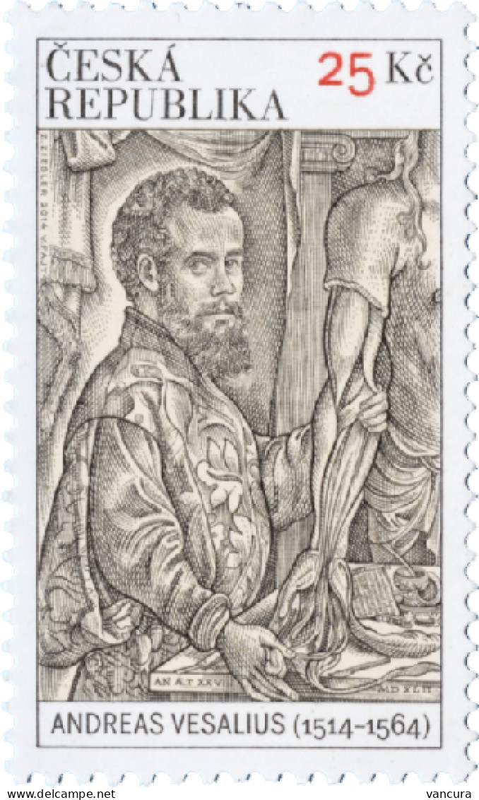 823 Czech Republic Vesalius Anniversary 2014 - Nuevos