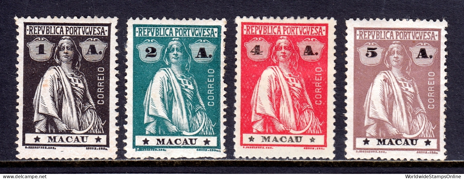 Macao - Scott #211//214 - MH - A Few Minor Faults - SCV $17 - Ungebraucht