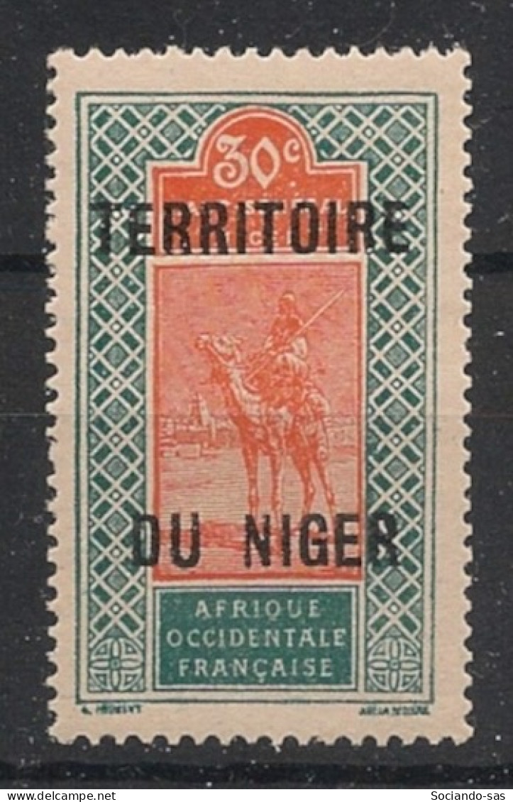 NIGER - 1925-26 - N°YT 26A - Targui 30c Vert Et Orange - VARIETE DU Et NIGER Espacés - Neuf Luxe ** / MNH - Unused Stamps