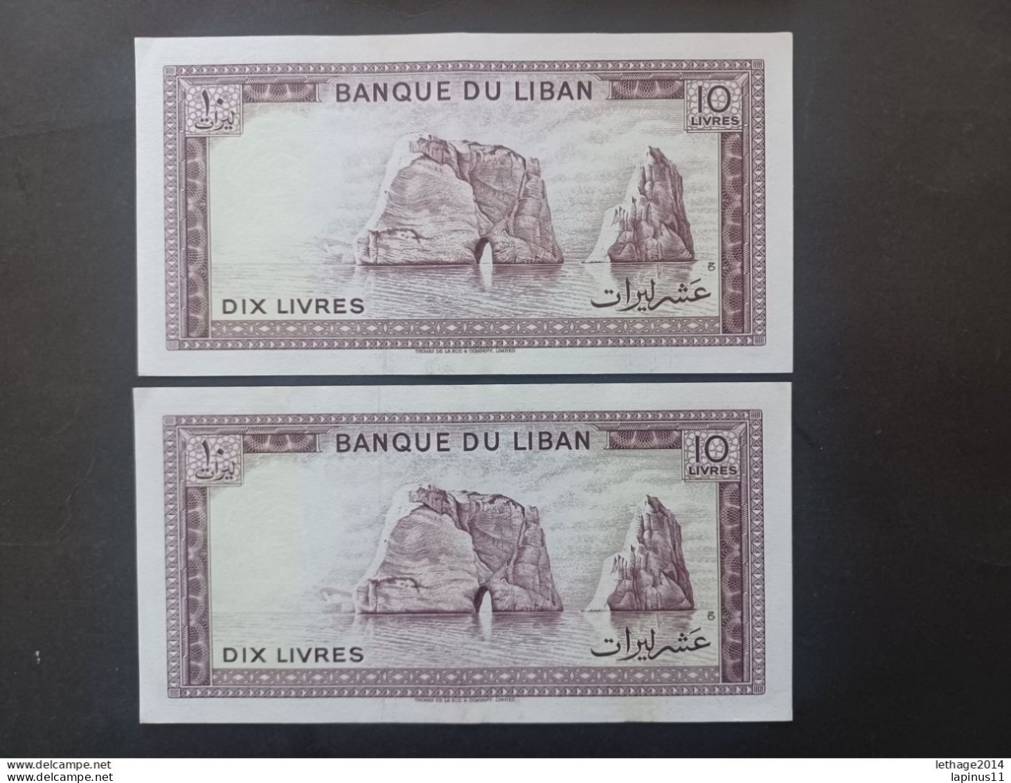 BANKNOTE MONEY PAPER لبنان LEBANON LIBAN 1978 10 LL FDS 6 Pieces Number Sequence. - Liban