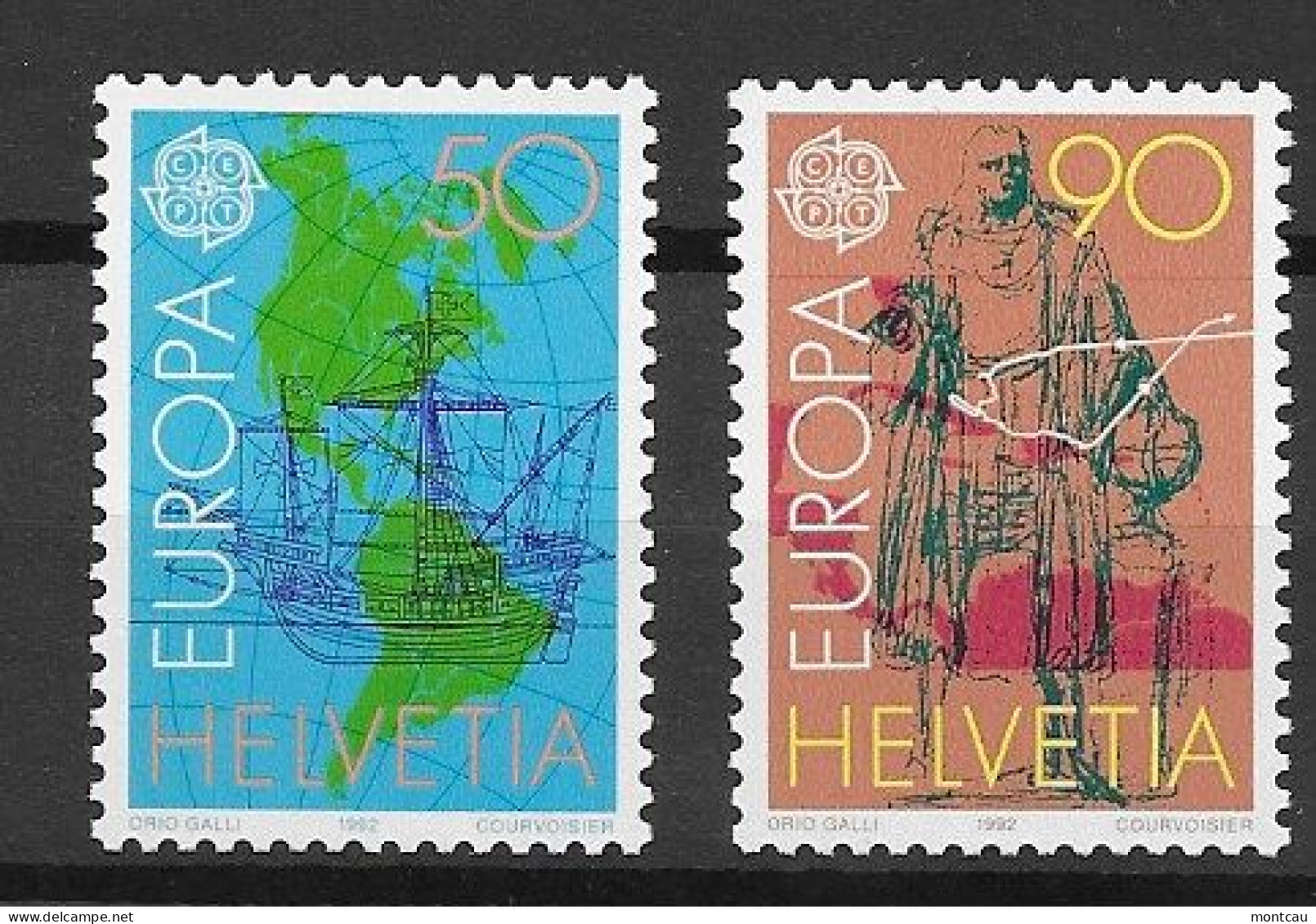 Switzerland 1992.  Europa Mi 1468-69  (**) - 1992