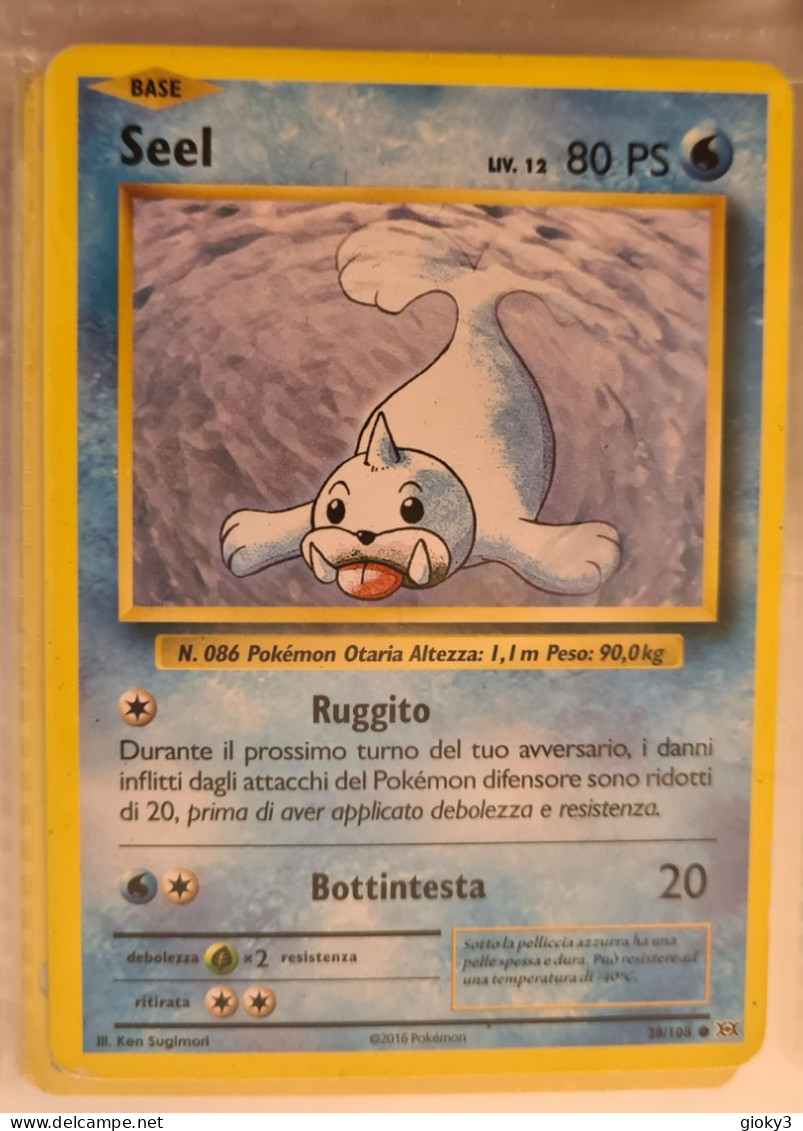 CARTA POKEMON SEEL PS 80 - Autres & Non Classés