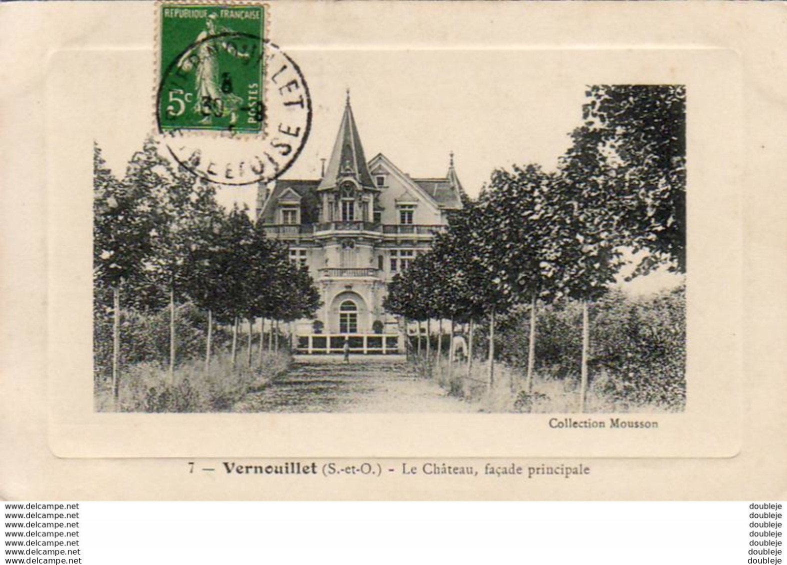 D78  VERNOUILLET  Le Château - Façade Principale ( - Carte à Cuvette état TB ) - Vernouillet