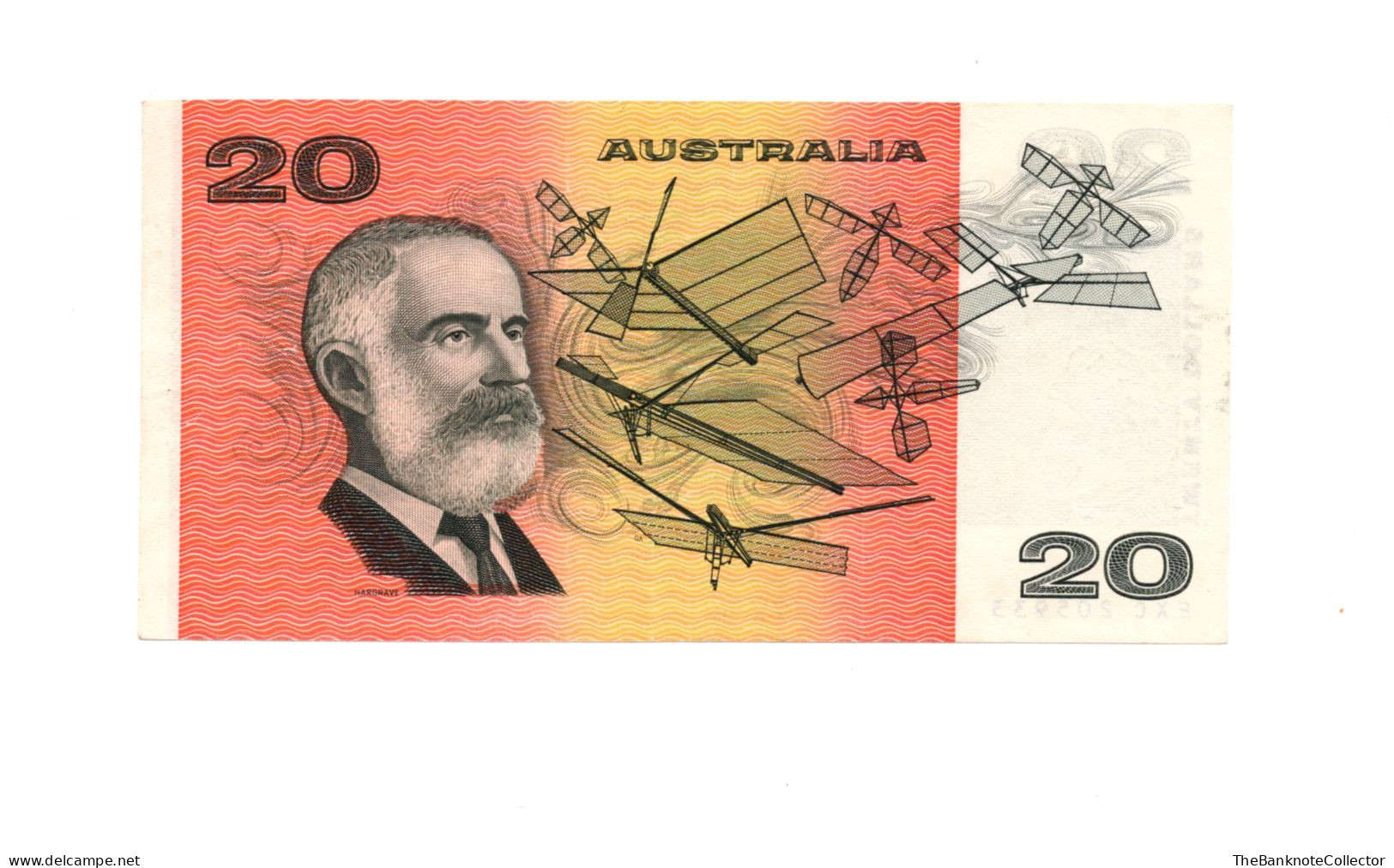Australia 20 Dollars ND 1985 Johnson Frasers Signature P-43 UNC Foxed Margin - 1974-94 Australia Reserve Bank