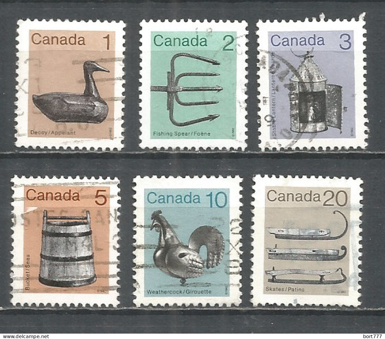 Canada 1982 Year, Used Stamps Mi.# 853-58 - Gebraucht