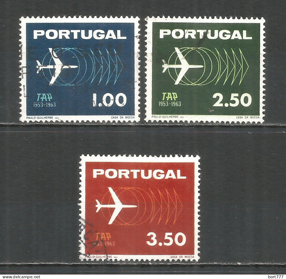 Portugal 1963 Used Stamps Mi.# 951-53 - Oblitérés