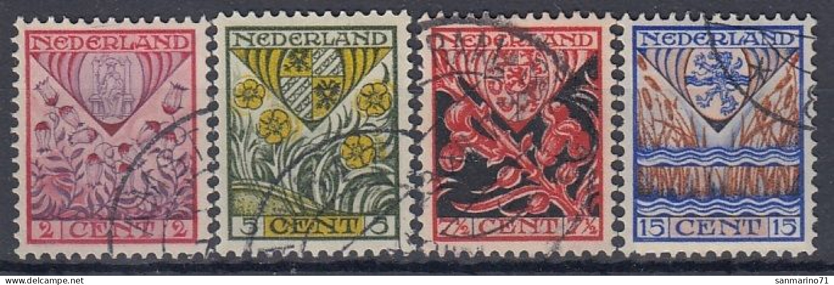 NETHERLANDS 201-204,used,falc Hinged - Gebraucht