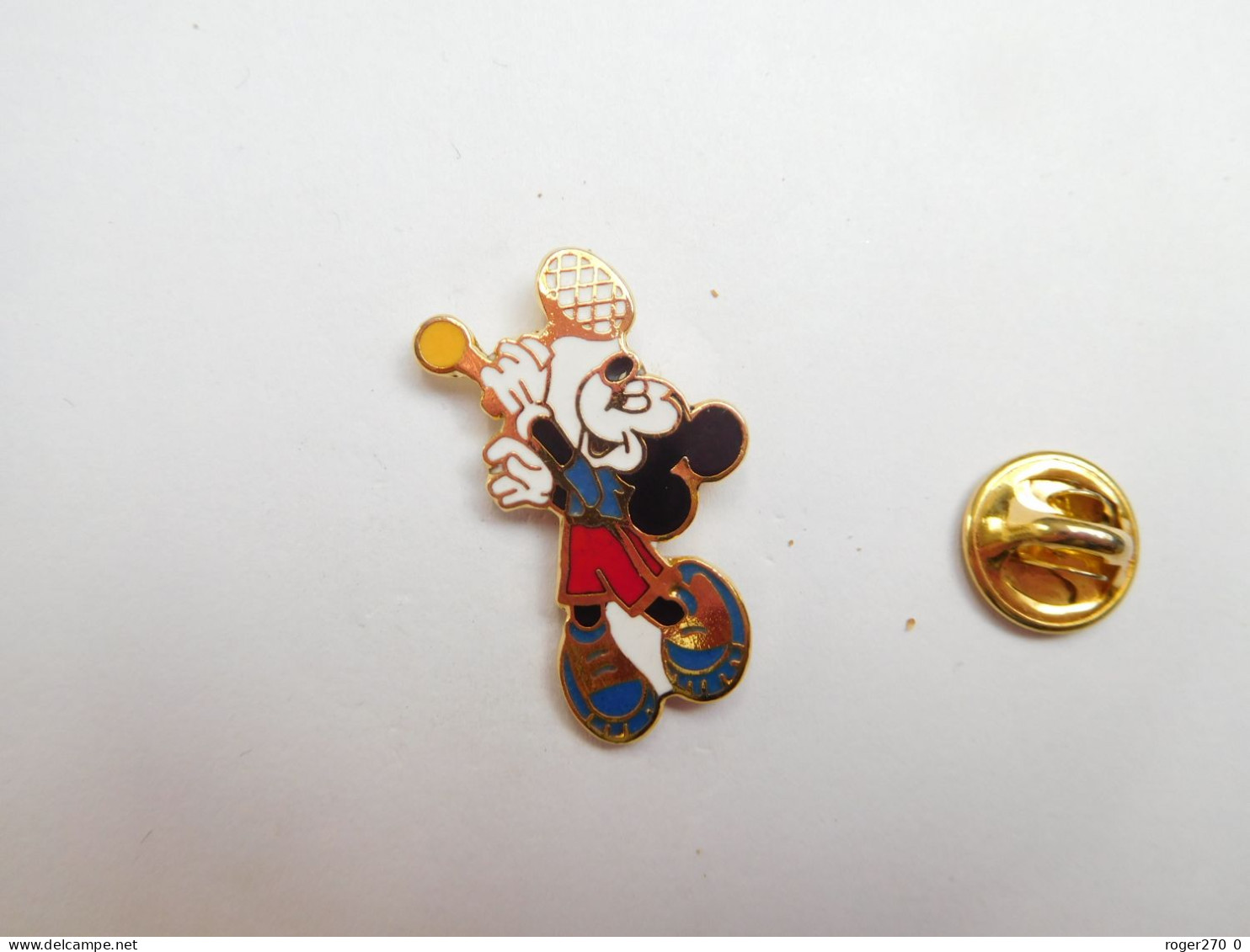 Beau Pin's En EGF , Disney , Mickey Tennis , Signé Disney - Disney