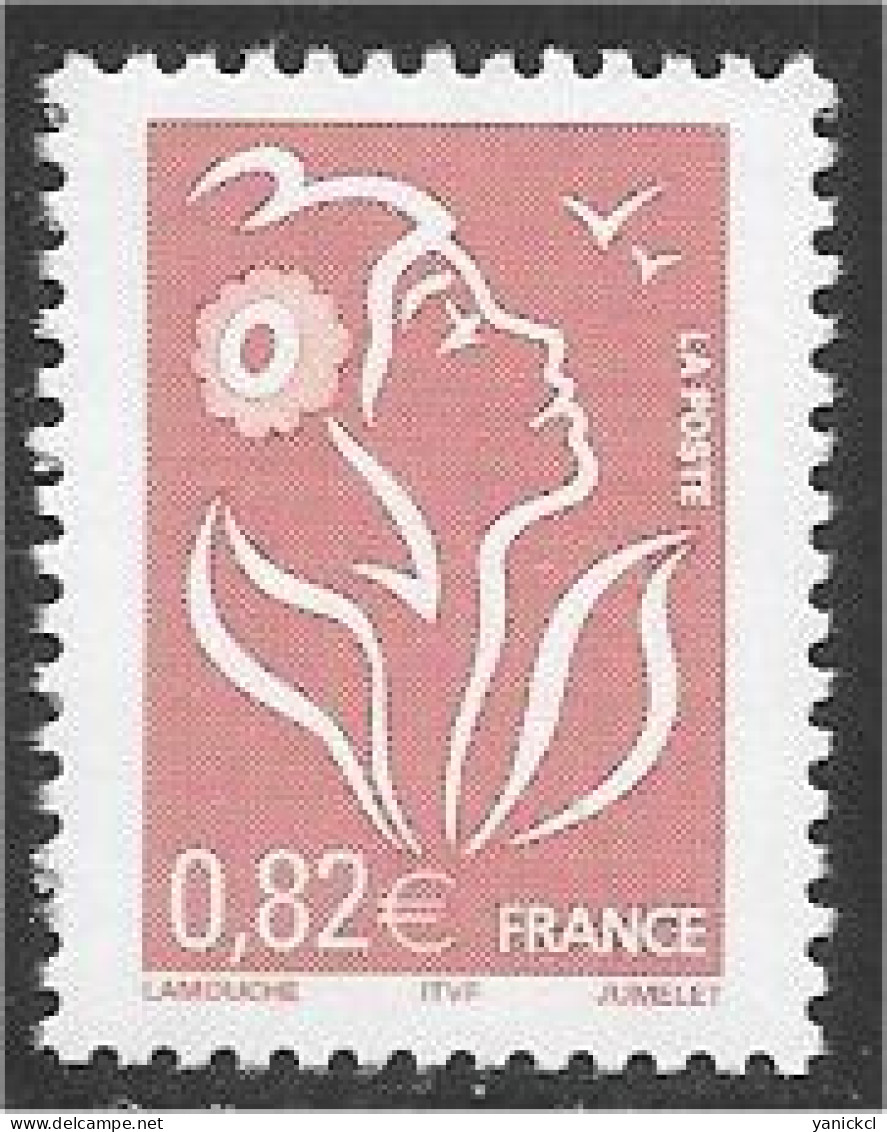 Marianne De Lamouche - 0,82 € - Lilas-brun - Type II - ITVF - (2005) - Y & T N° 3757 ** - 2004-2008 Marianne De Lamouche