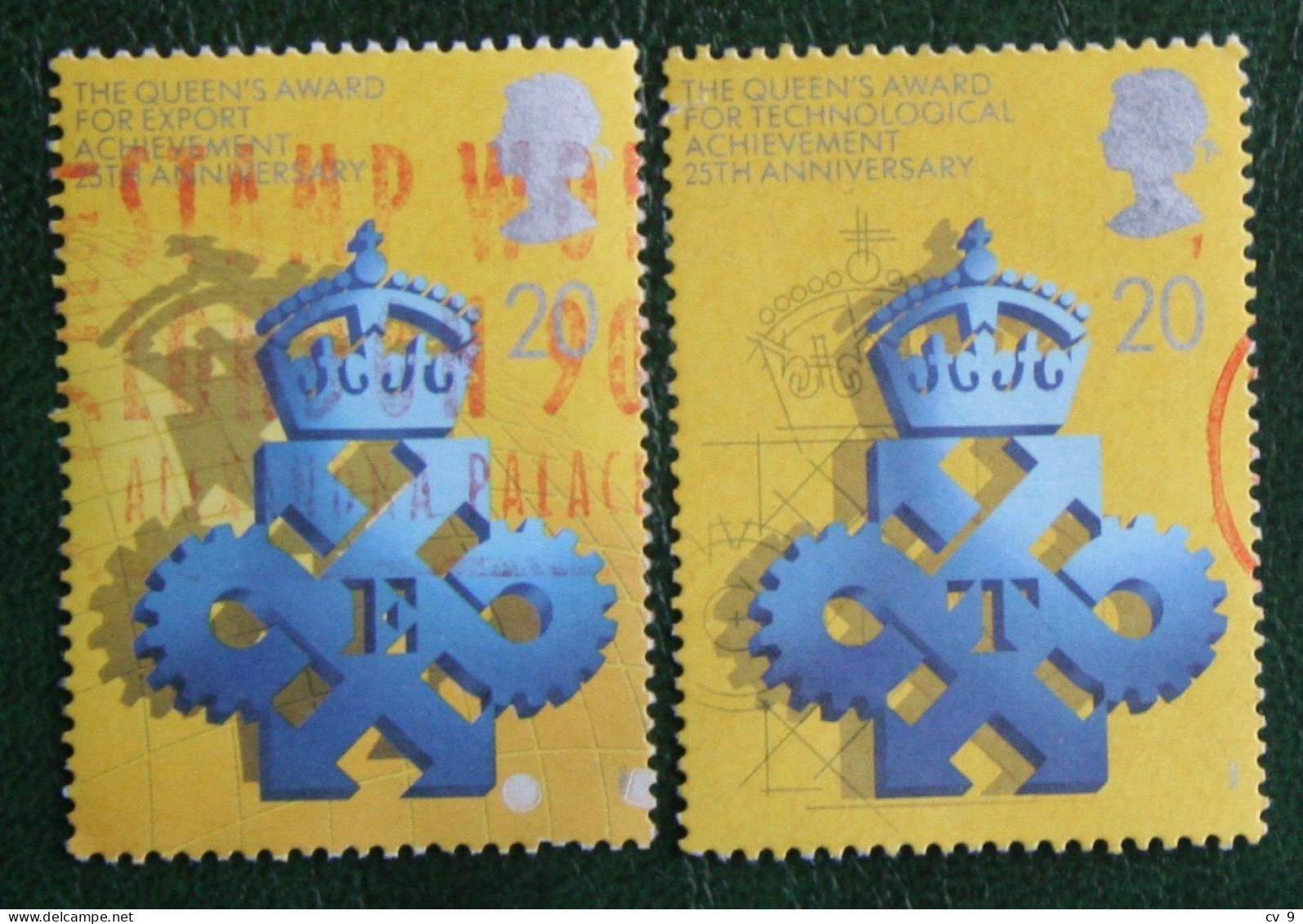 Queen's Awards Export, Technology (Mi 1266-1267) 1990 Used Gebruikt Oblitere ENGLAND GRANDE-BRETAGNE GB GREAT BRITAIN - Usados