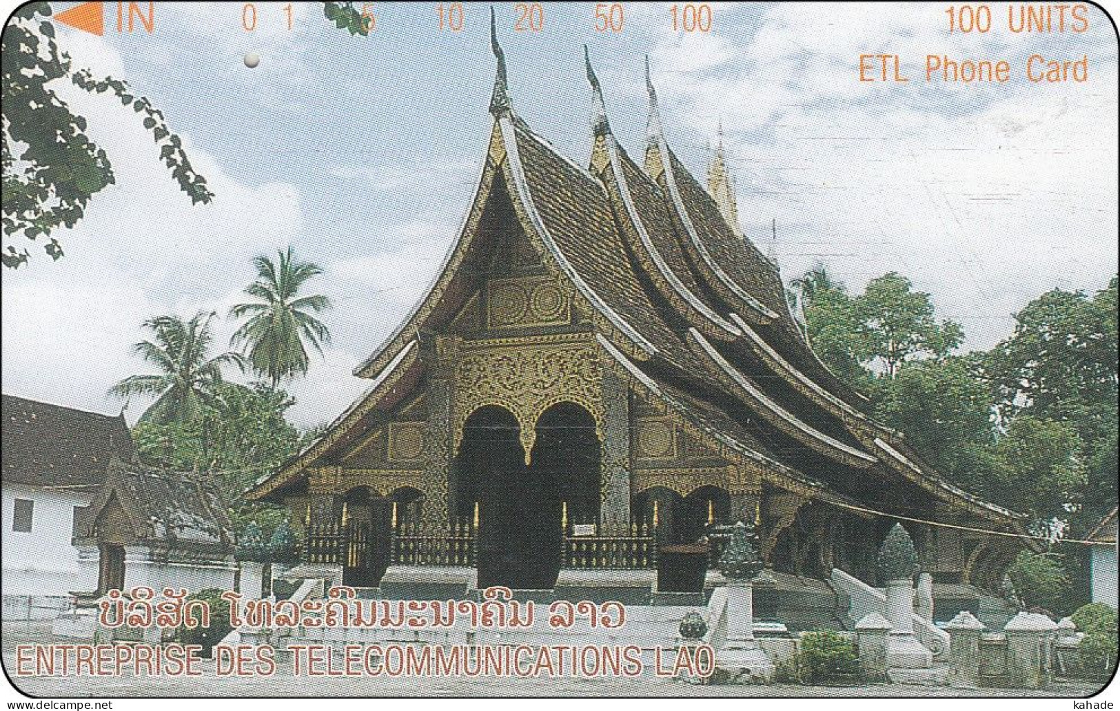 Laos Phonecard Tamura  Temple One Punch - Laos