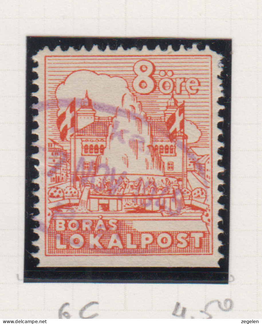 Zweden Lokale Zegel Cat. Facit Sverige 2000 Private Lokaalpost Boras 6 Onder Ongetand - Local Post Stamps