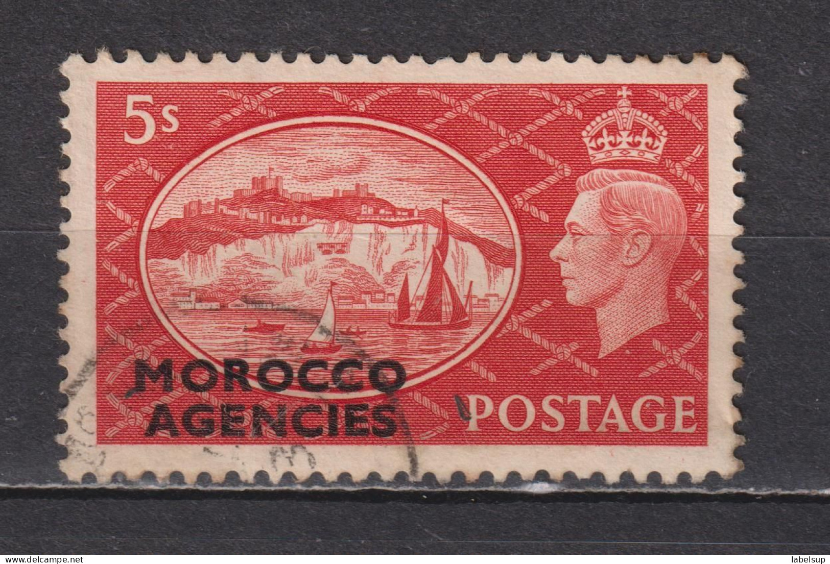 Timbre  Oblitéré Du Maroc Britannique De 1951 YT 62 MI 100 - Morocco Agencies / Tangier (...-1958)