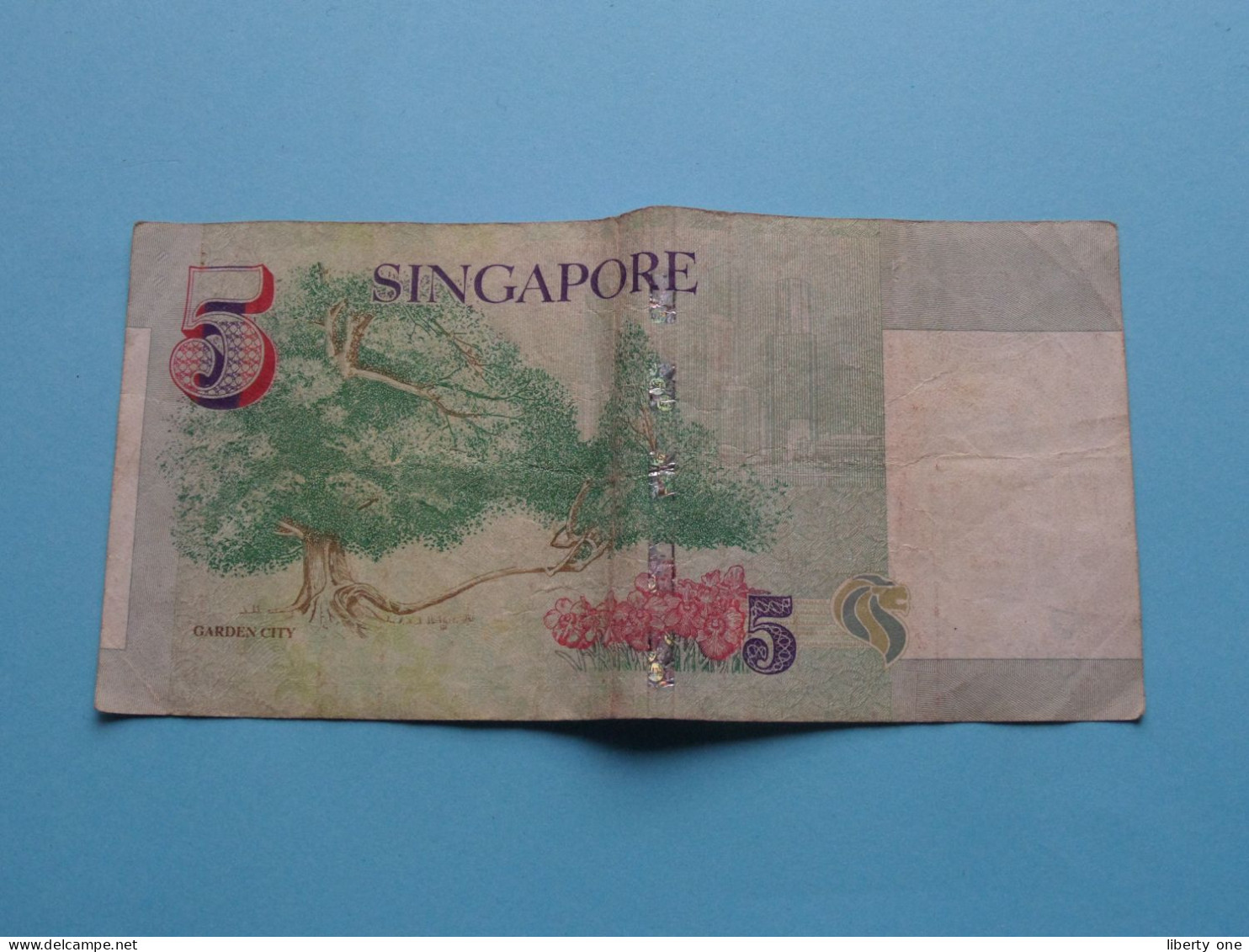 1 Lot of 48 Dollars (4x10 - 1x5 - 1x2 - 1x1 Dollar ) SINGAPORE ( for Grade, please see SCANS ) Circulated !