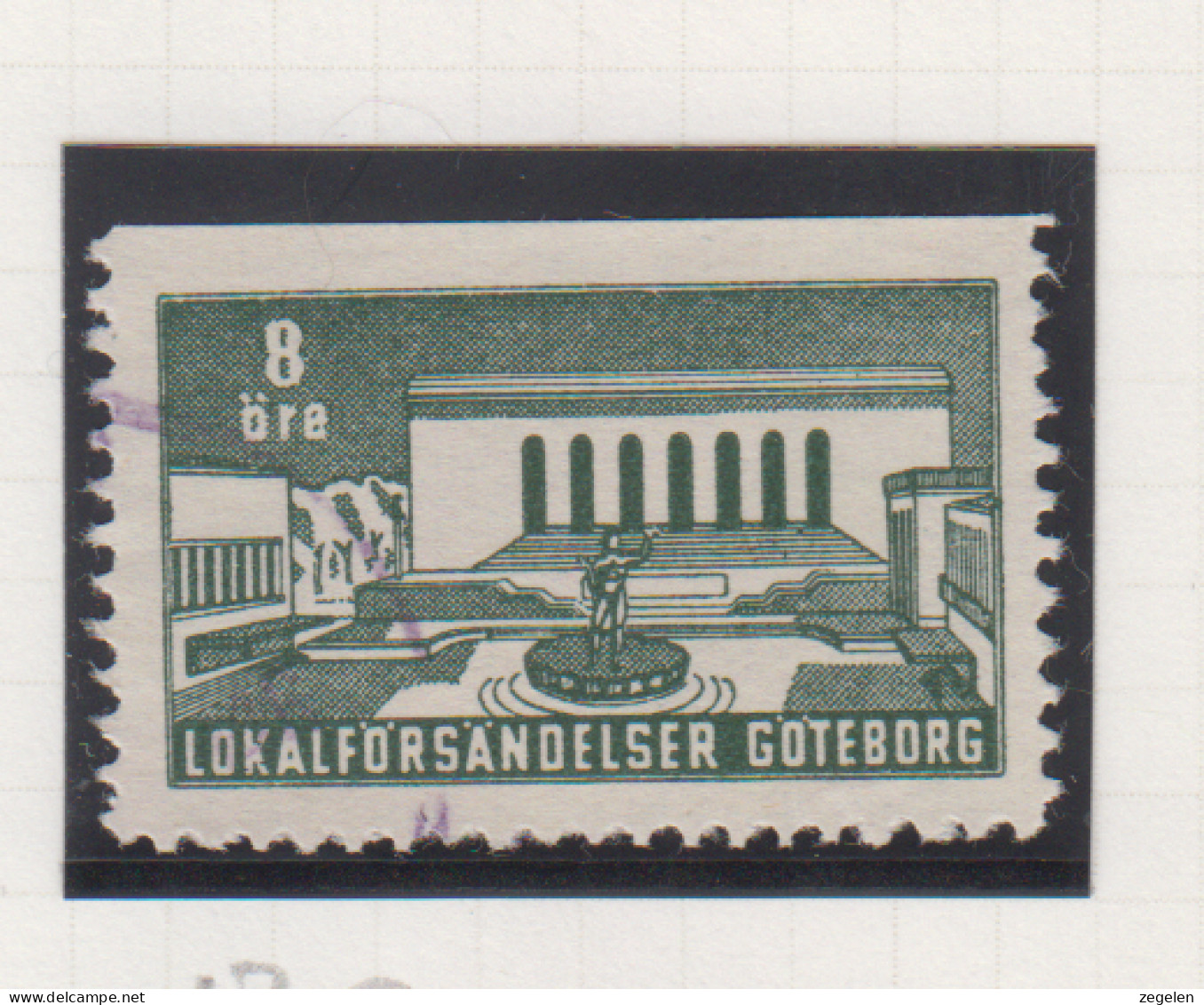 Zweden Lokale Zegel Cat. Facit Sverige 2000 Private Lokaalpost Göteborgs Lokalförsandelser 13 ; Boven Ongetand - Local Post Stamps