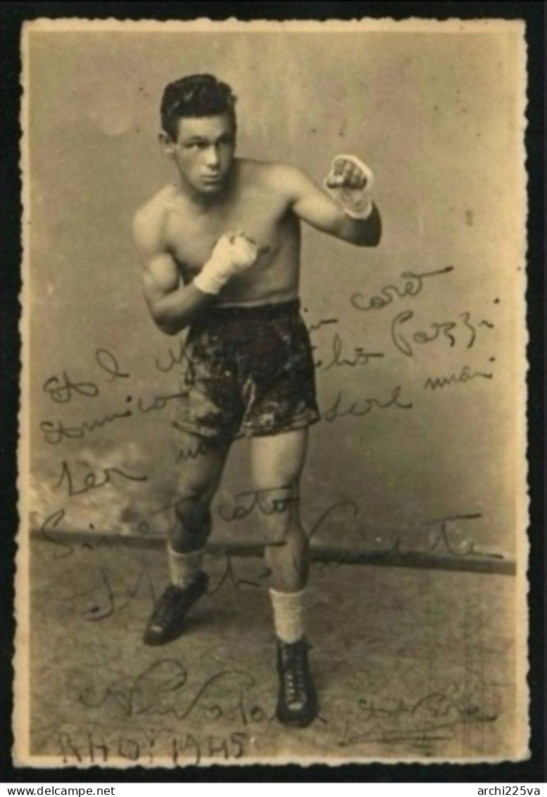 - Foto  - 1945 - BOXE - Pugile ALVARO NUVOLONI ️- Autografata ️- - Sportivo