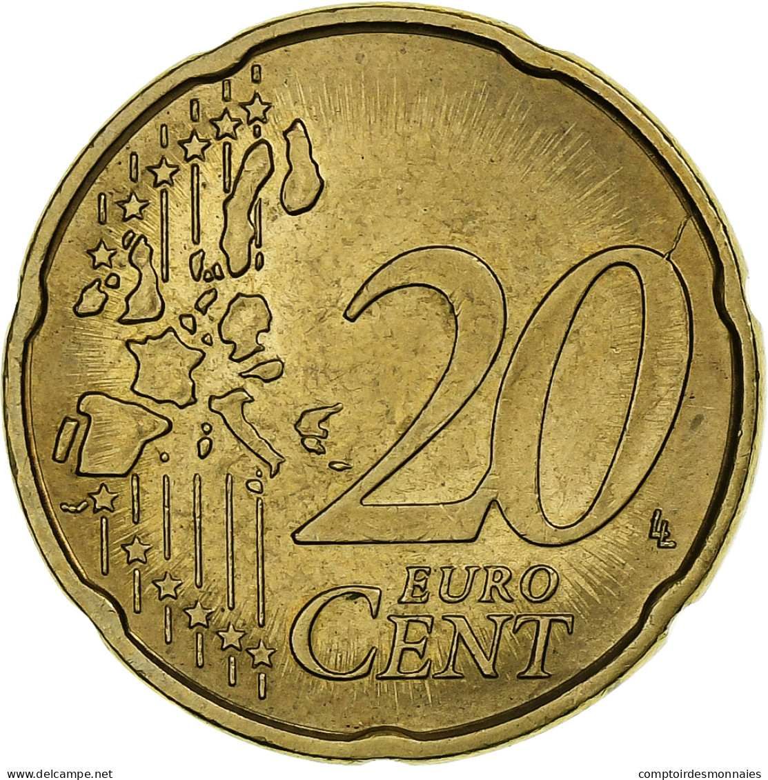 République Fédérale Allemande, 20 Euro Cent, 2006, Munich, Laiton, TTB - Alemania