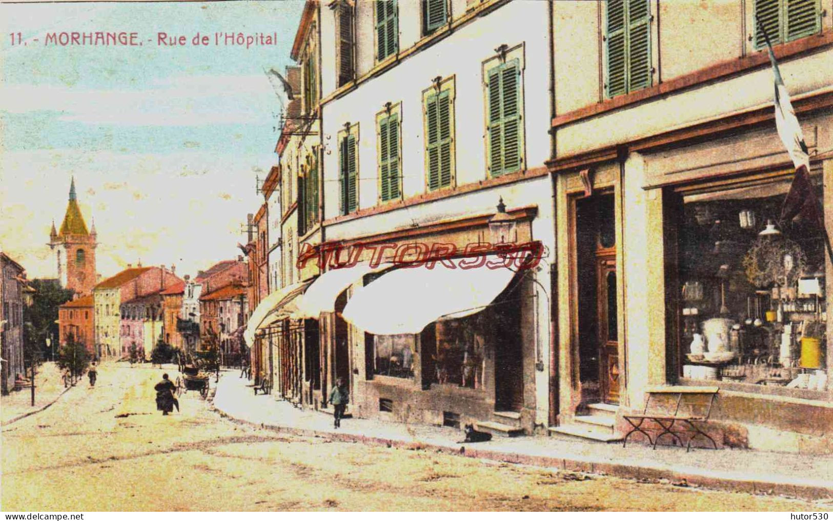 CPA MORHANGE - MOSELLE - RUE DE L'HOPITAL - Morhange