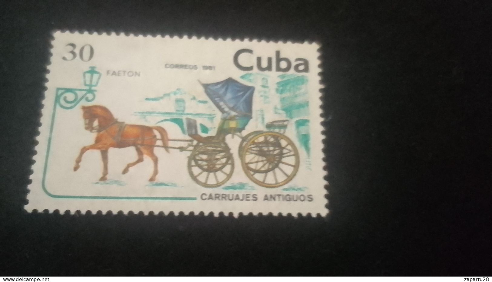 CUBA- 1980-90   30  C.     DAMGALI - Used Stamps