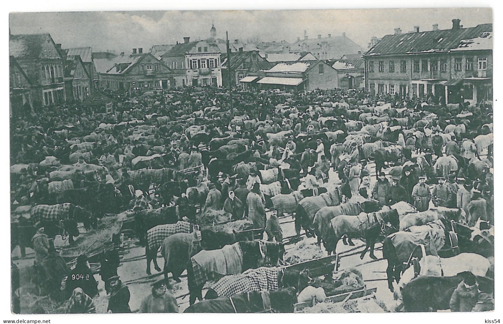 BL 27 - 13684 LIDA, Belarus, Market - Old Postcard - Used - 1917 - Belarus