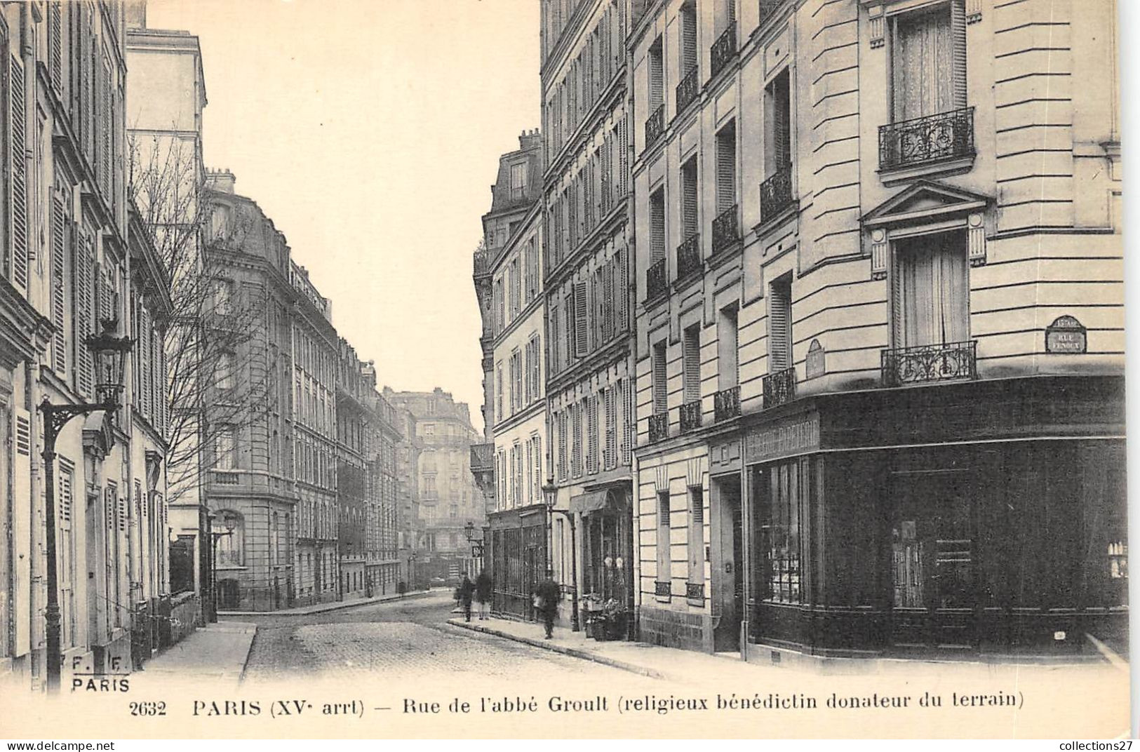 PARIS-75015- RUE DE L'ABBE GROULT  RELIGIEUX BENEDICTIN DONATEUR DU TERRAIN - District 15